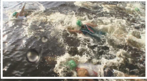 【画像】トライアスロン金メダリストが嘔吐？汚い東京湾で泳いだからだとネット炎上！